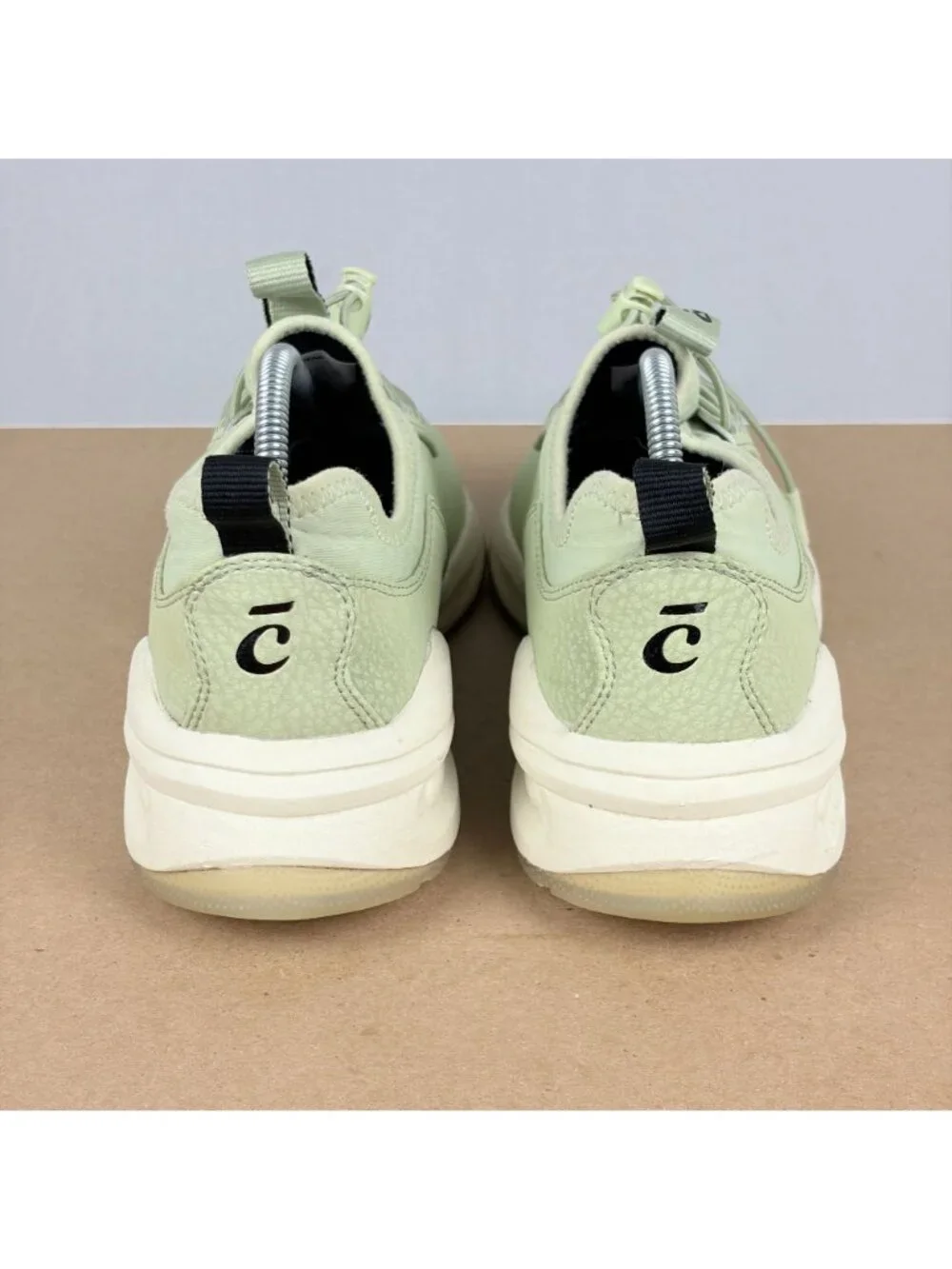 Clove Classic Nursing Shoes Womens 8 Light Green Toggle Lace Casual Comfort